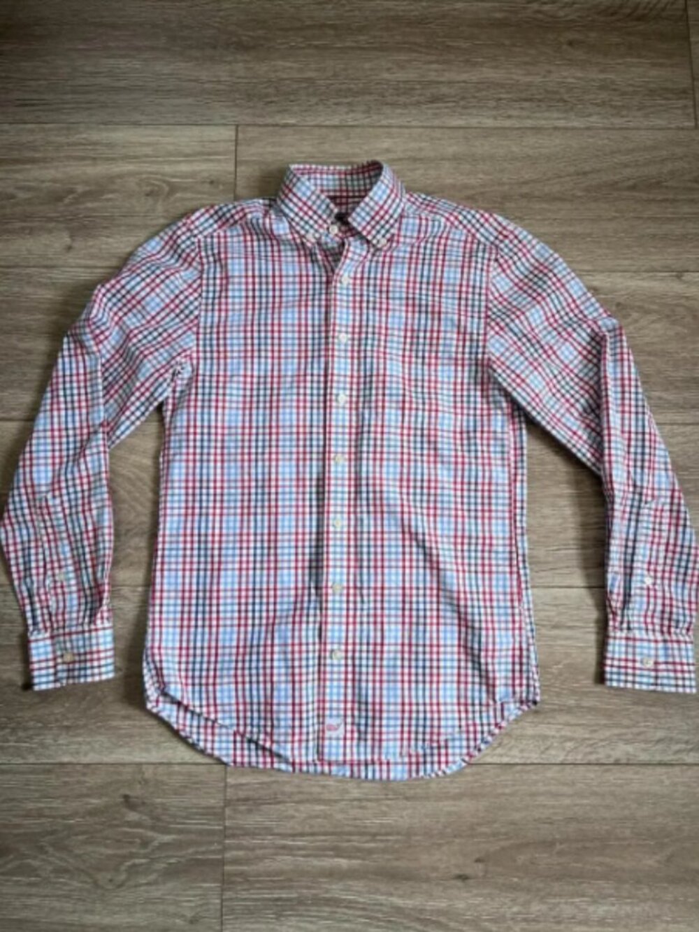 Vineyard Vines Men's Button-Down Shirt - Red, Blue, & White Checkered